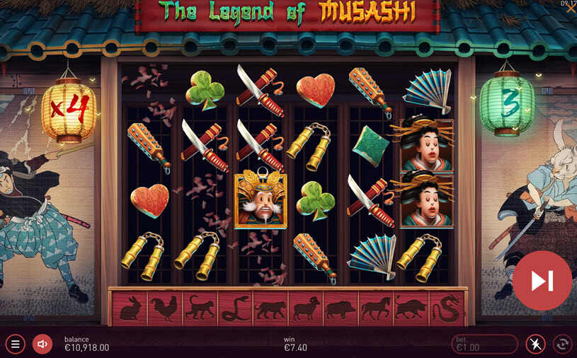 The Legend of Musashi Free Spins