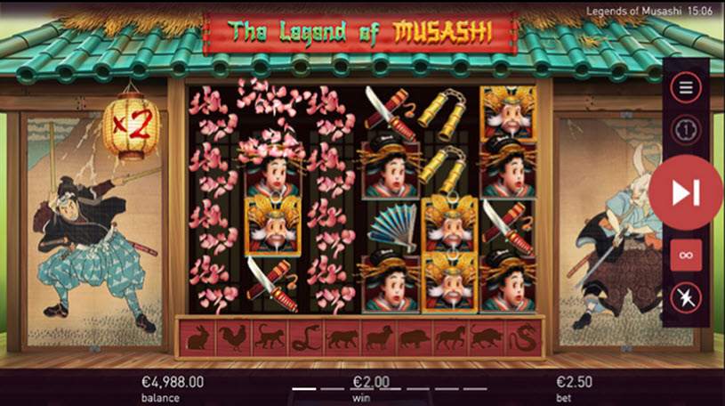 The Legend of Musashi การเล่นเกมสล็อต