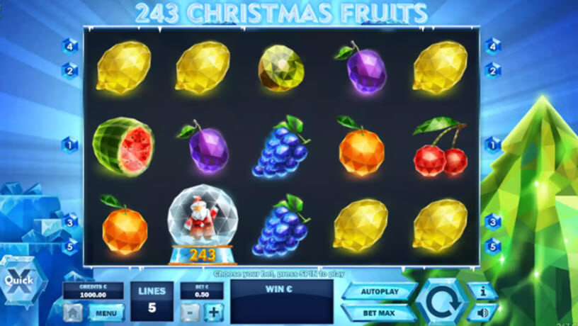 243 Christmas Fruits Jugabilidad