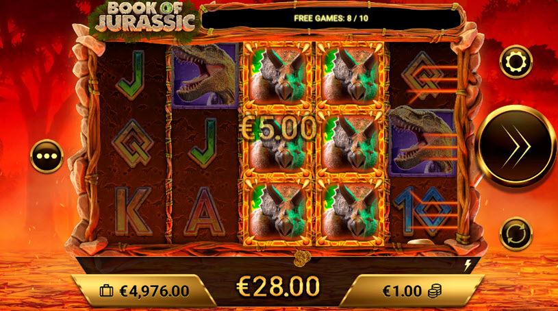 Book of Jurassic Free spins