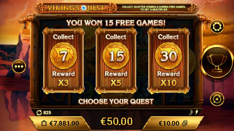 Viking’s Quest free spins