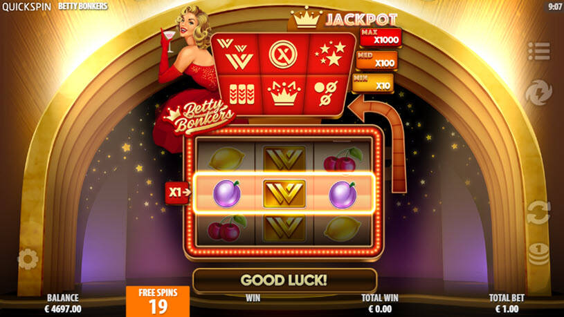 Betty Bonkers free spins