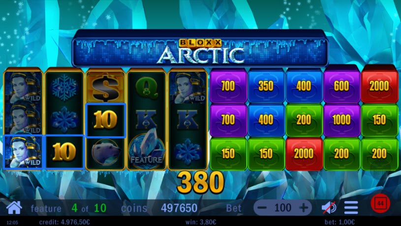 Bloxx Arctic free spins