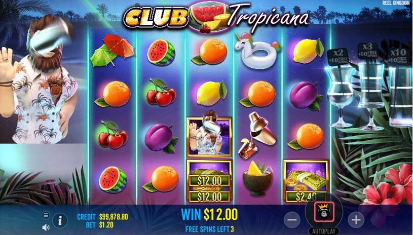 Club Tropicana free spins