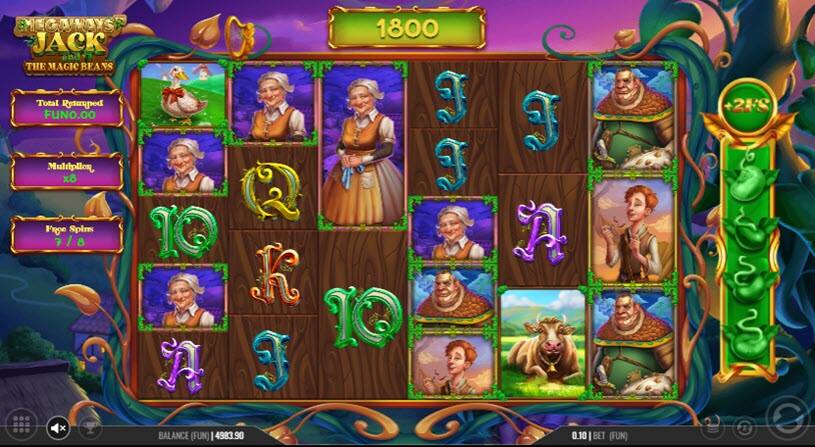 Megaways Jack and The Magic Beans free spins