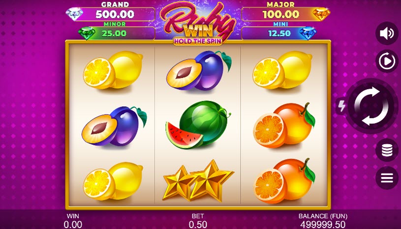 Ruby Win: Hold the Spin gameplay
