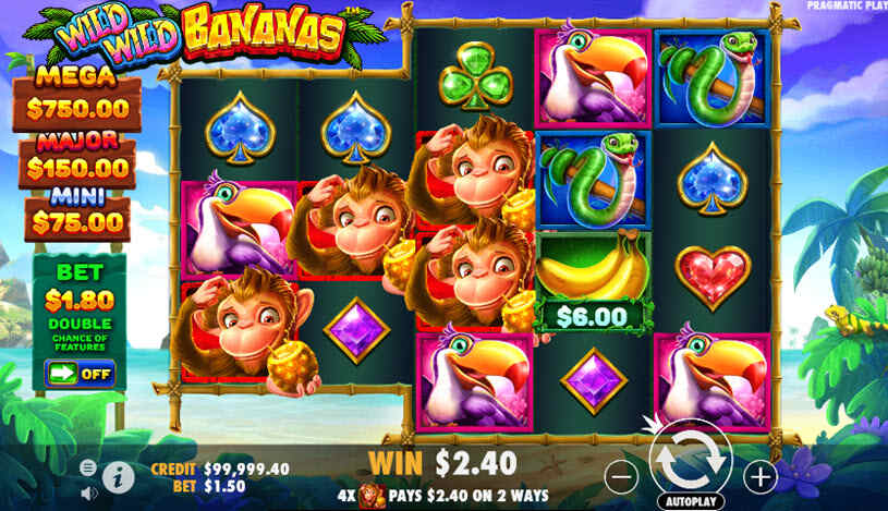 Wild Wild Bananas gameplay