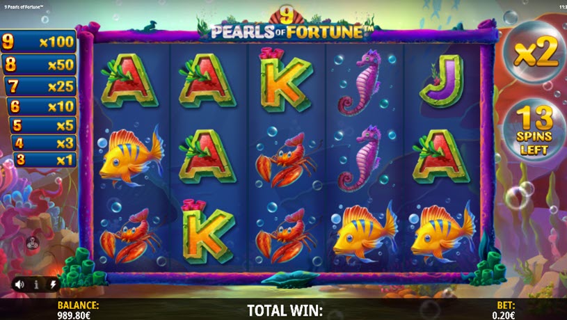 9 Pearls of Fortune free spins