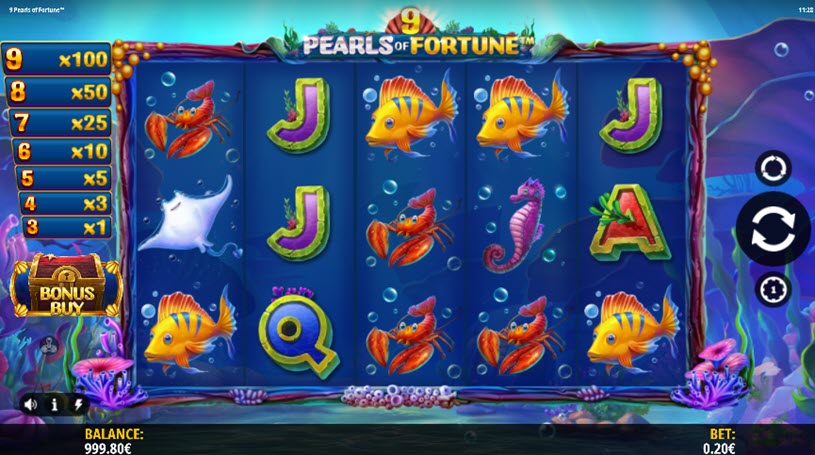 9 Pearls of Fortune การเล่นเกม