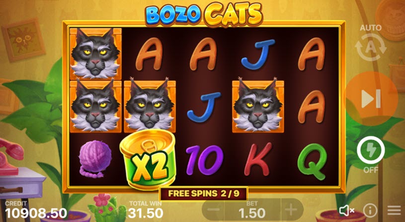 Bozo Cats free spins