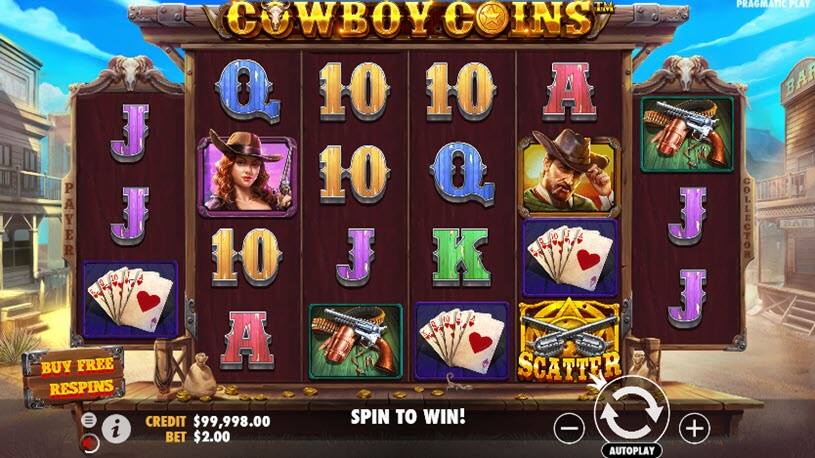 Cowboy Coins การเล่นเกม