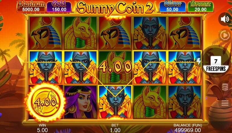 Sunny Coin 2 free spins