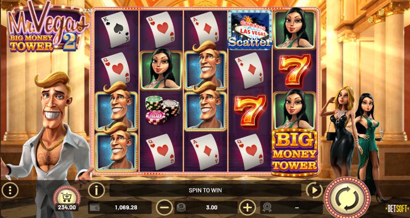 Mr. Vegas 2 Big Money Tower การเล่นเกมสล็อต