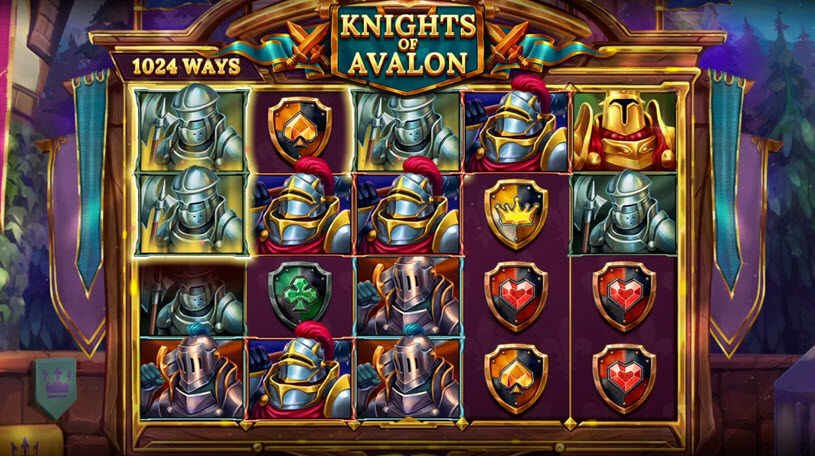 Knights of Avalon caça-níqueis jogabilidade