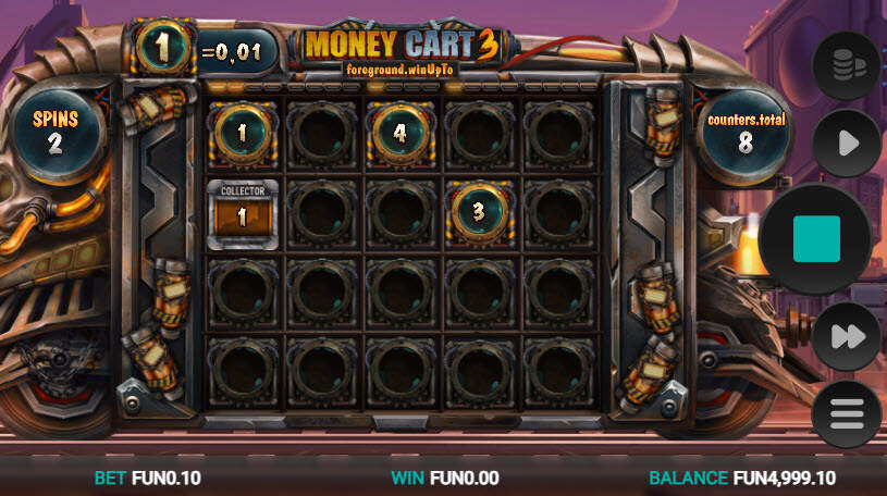 Money Cart 3 tragamonedas jugabilidad