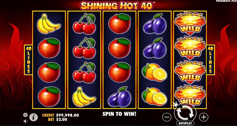 Shining Hot 40 caça-níqueis jogabilidade
