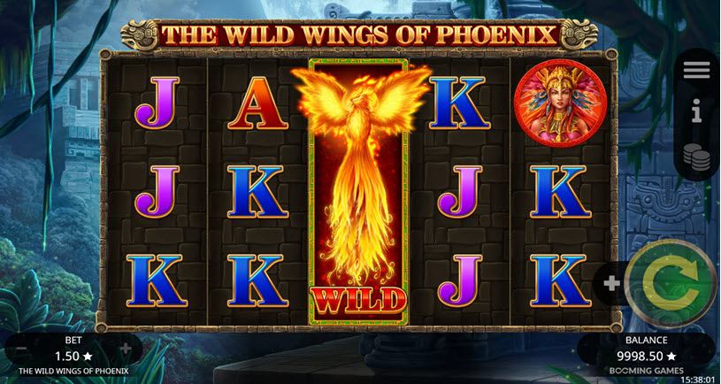Wild Wings of Phoenix Megaways pokie gameplay